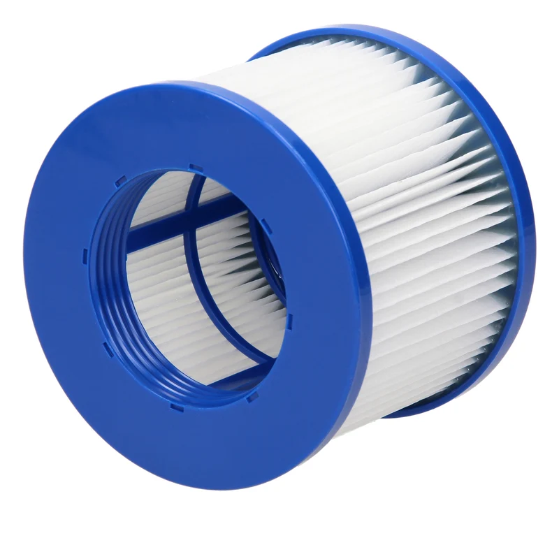 Ersatzfilter für Pool Whirlpool Spa 2er Set Ø 10cm Blau/Weiß