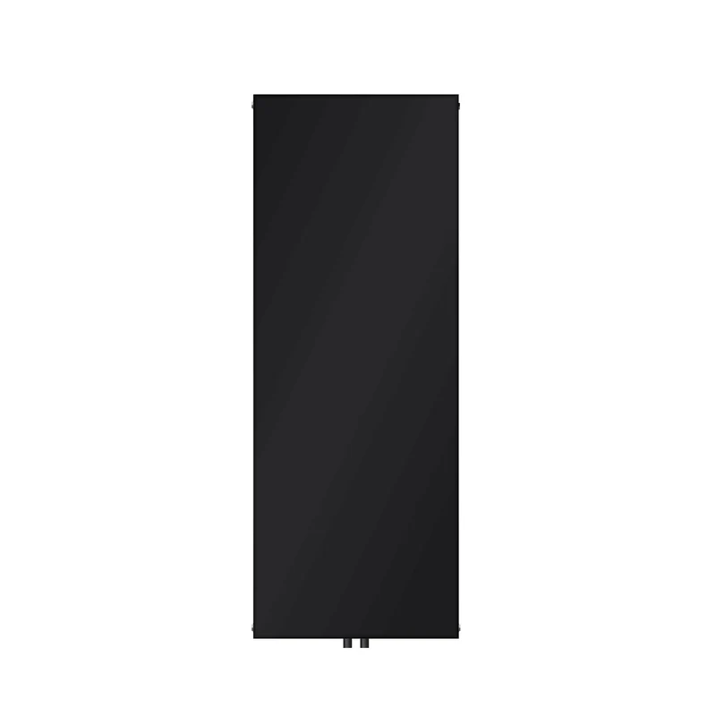 Badheizkörper Einlagig 1600x604 mm Schwarz matt mit Mittelanschluss LuxeBath