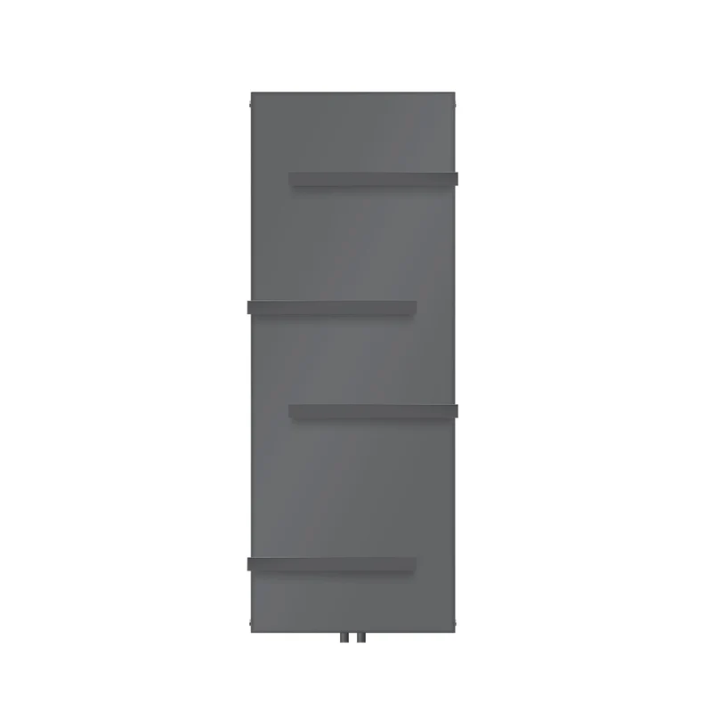 Badheizkörper 1600x604 mm Anthrazit mit Mittelanschluss inkl. 4x Handuchhalter ML-Design