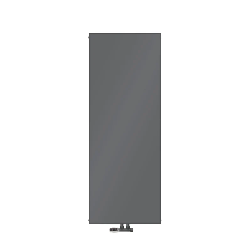 Badheizkörper 1600x604 mm Anthrazit mit Wand Anschlussgarnitur ML-Design