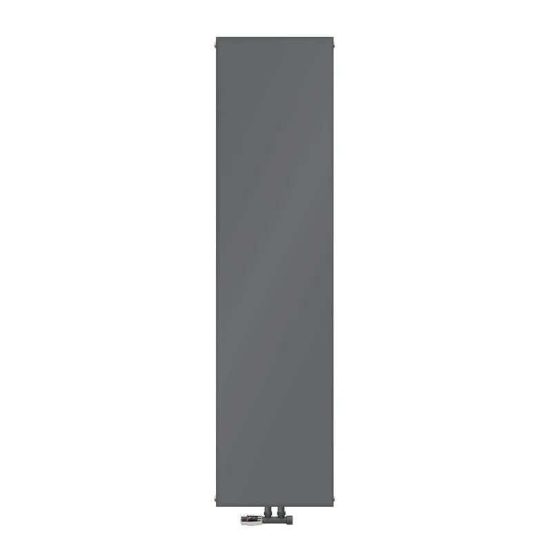 Badheizkörper 1800x452 mm Anthrazit mit Wand Anschlussgarnitur ML-Design
