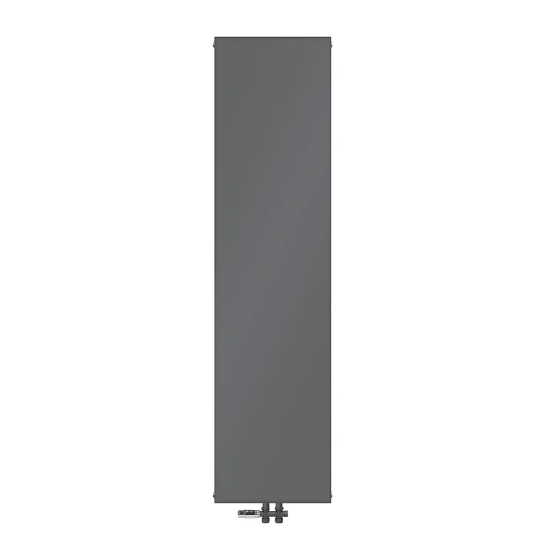 Badheizkörper 1800x452 mm Anthrazit mit Boden Anschlussgarnitur ML-Design