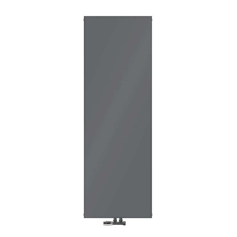 Badheizkörper 1800x604 mm Anthrazit mit Wand Anschlussgarnitur ML-Design