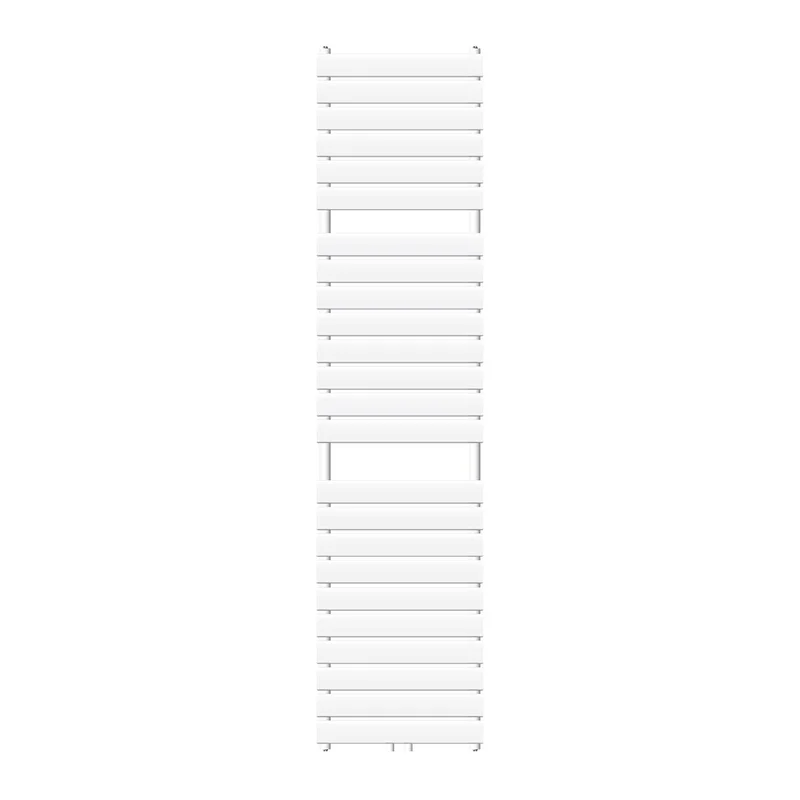 Badheizkörper Mittelanschluss 500x1800 mm Weiß mit Boden Anschlussgarnitur LuxeBath