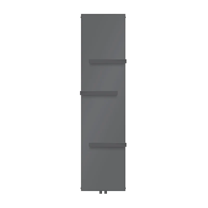 Badheizkörper 1800x452 mm Anthrazit mit Mittelanschluss inkl. 3x Handuchhalter ML-Design