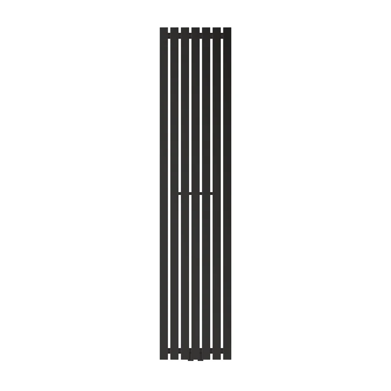Badheizkörper Stella 370x1800 mm Schwarz matt LuxeBath