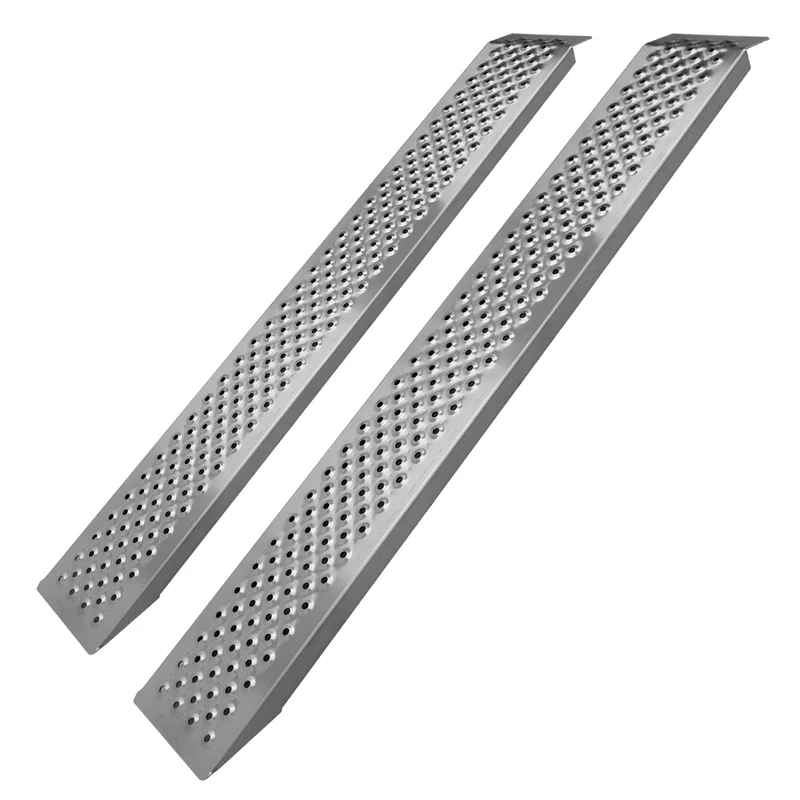 2er Set Auffarhrampe Antirusch, Maximale Belastbar 400 kg, aus Aluminium
