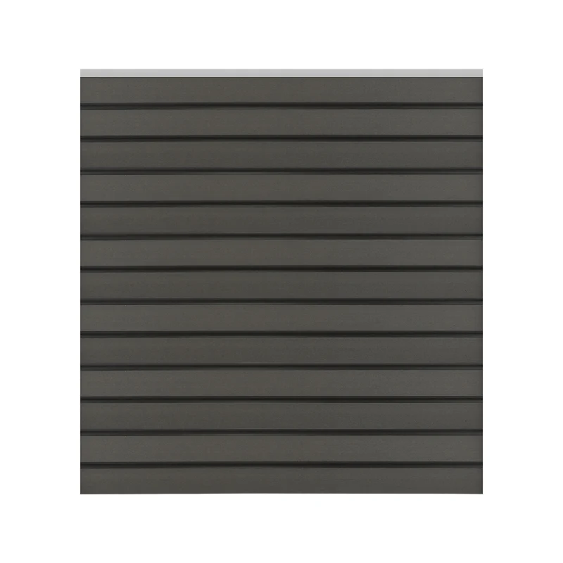 WPC Quadratelement Sichtschutz aus 13 Paneelen Grau 170x175x170 cm ML-Design