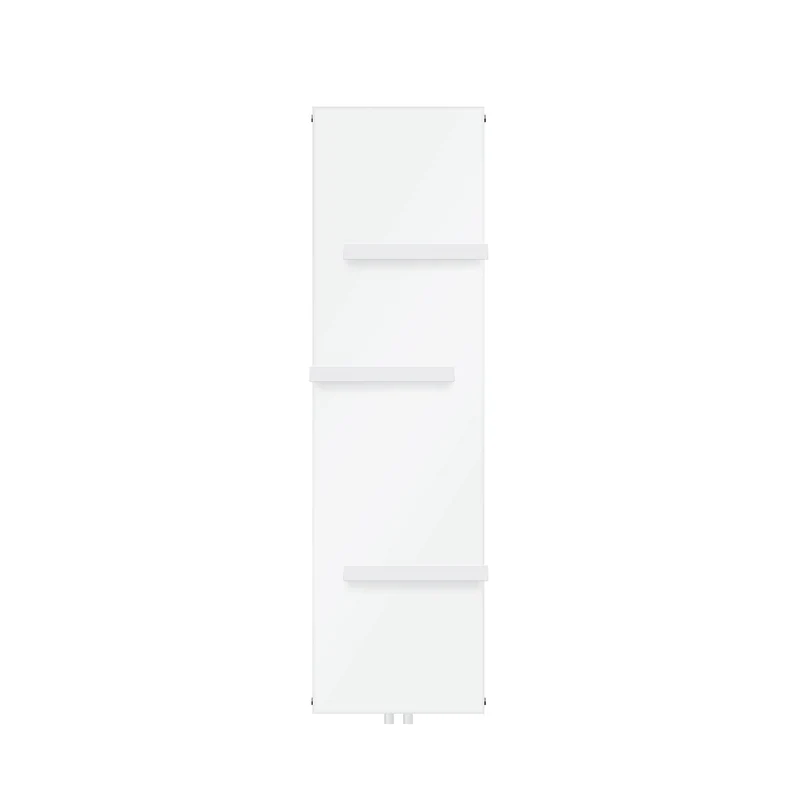 Badheizkörper Einlagig mit 3x Handtuchhalter 1600x452 mm Weiß mit Mittelanschluss LuxeBath