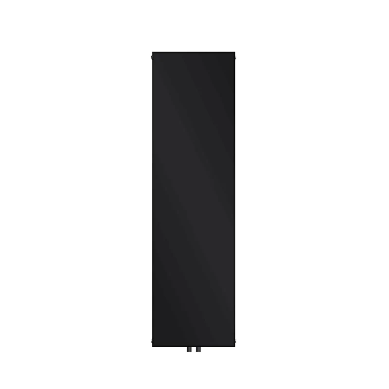 Badheizkörper Einlagig 1600x452 mm Schwarz matt mit Mittelanschluss LuxeBath
