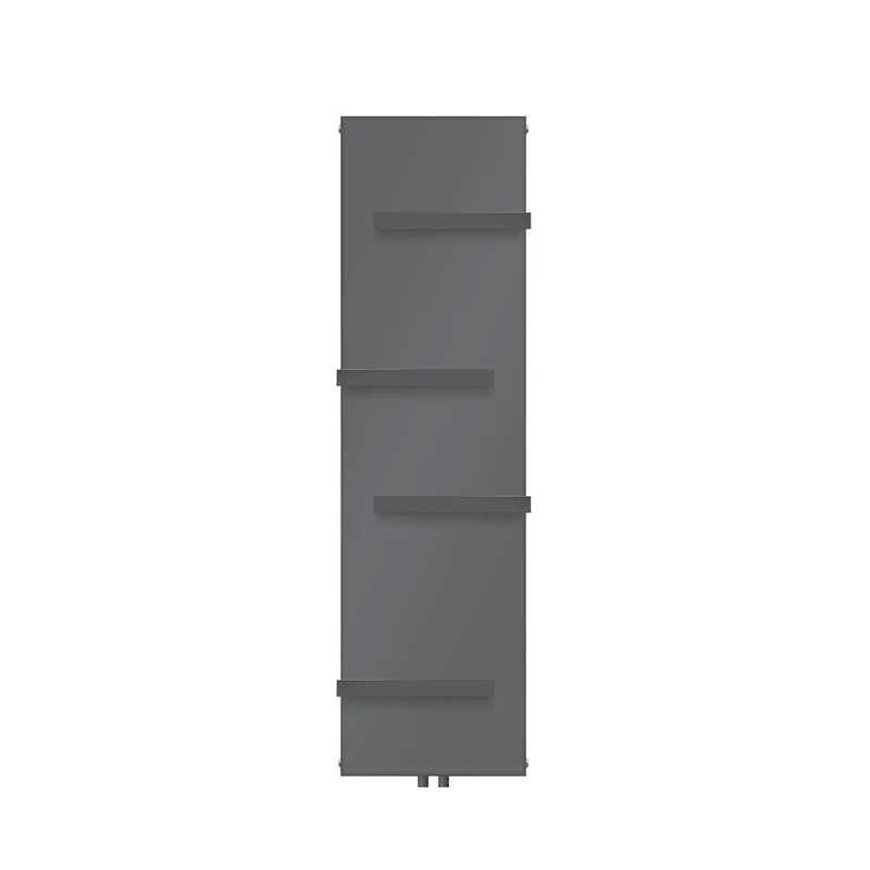 Badheizkörper 1600x452 mm Anthrazit mit Mittelanschluss inkl. 4x Handuchhalter ML-Design