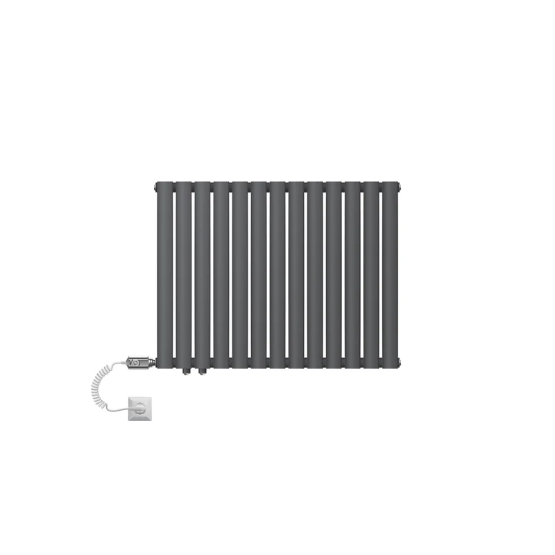 Paneelheizkörper Doppellagig mit Heizstab 600W 600x780 mm Anthrazit LuxeBath