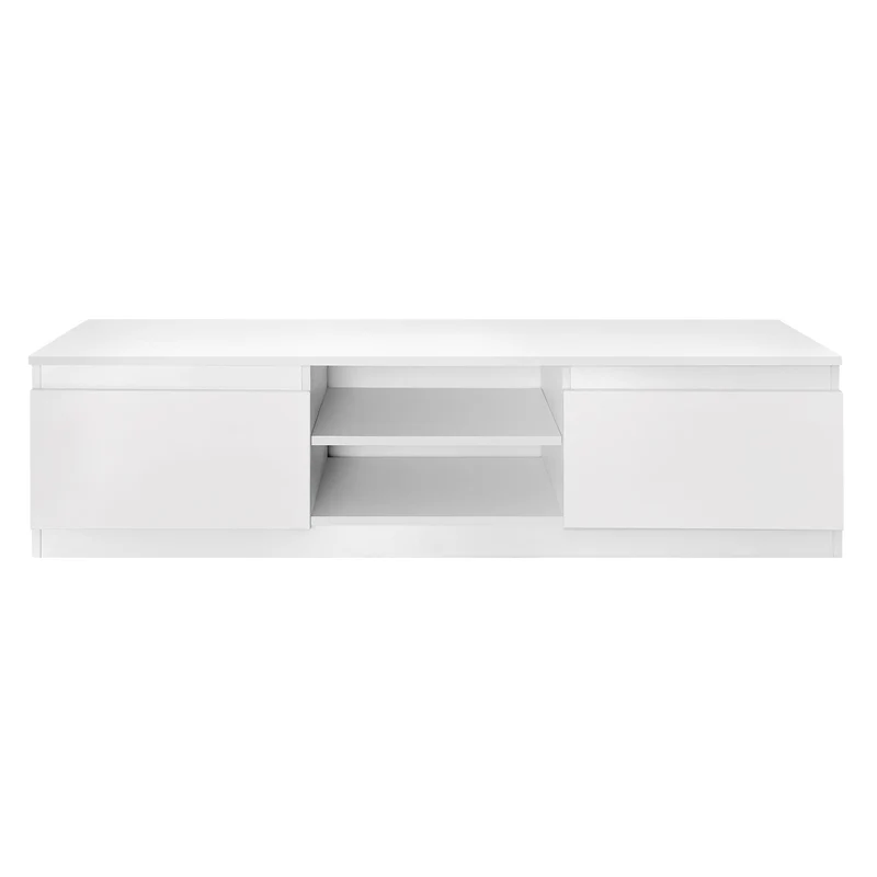 TV-Lowboard mit Stauraum 140x36x40 cm Weiß aus MDF ML-Design