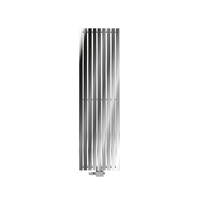 Badheizkörper Stella 480x1600 mm Chrome mit Universale Anschlussgarnitur