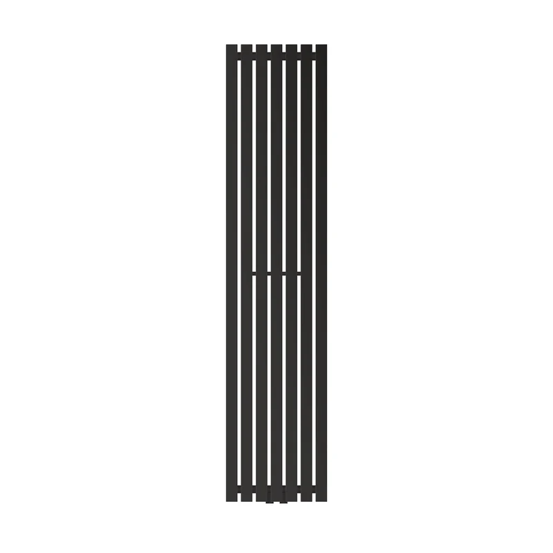 Badheizkörper Stella 370x1600 mm Schwarz matt LuxeBath