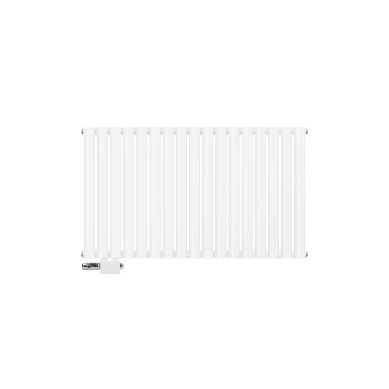 Paneelheizkörper Einlagig 600x1020 mm Weiß inkl. Universale Anschlussgarnitur ML-Design