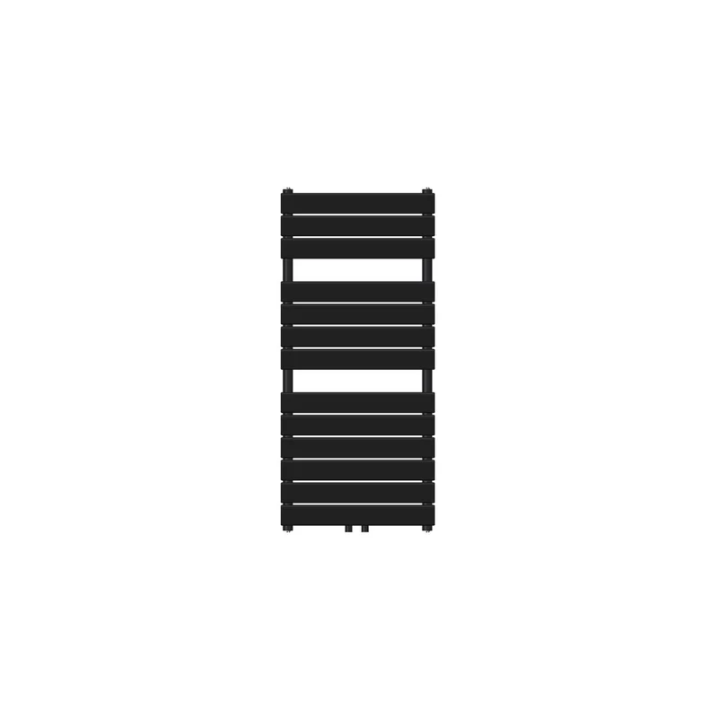 Badheizkörper Mittelanschluss 500x991 mm Schwarz matt LuxeBath