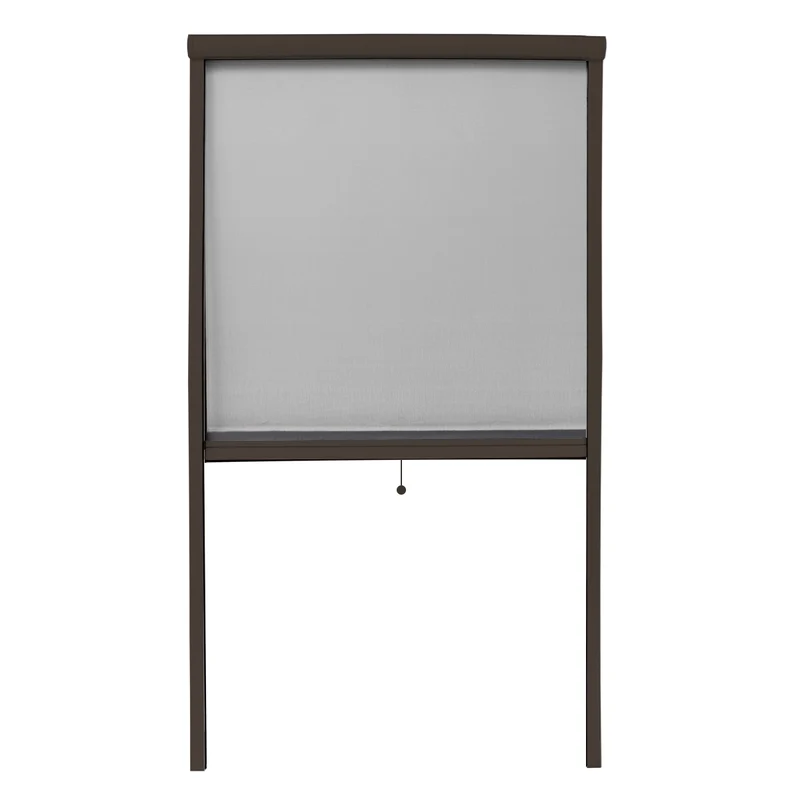 Fliegengitter Braun 90x160 cm mit Aluminium Rahmen
