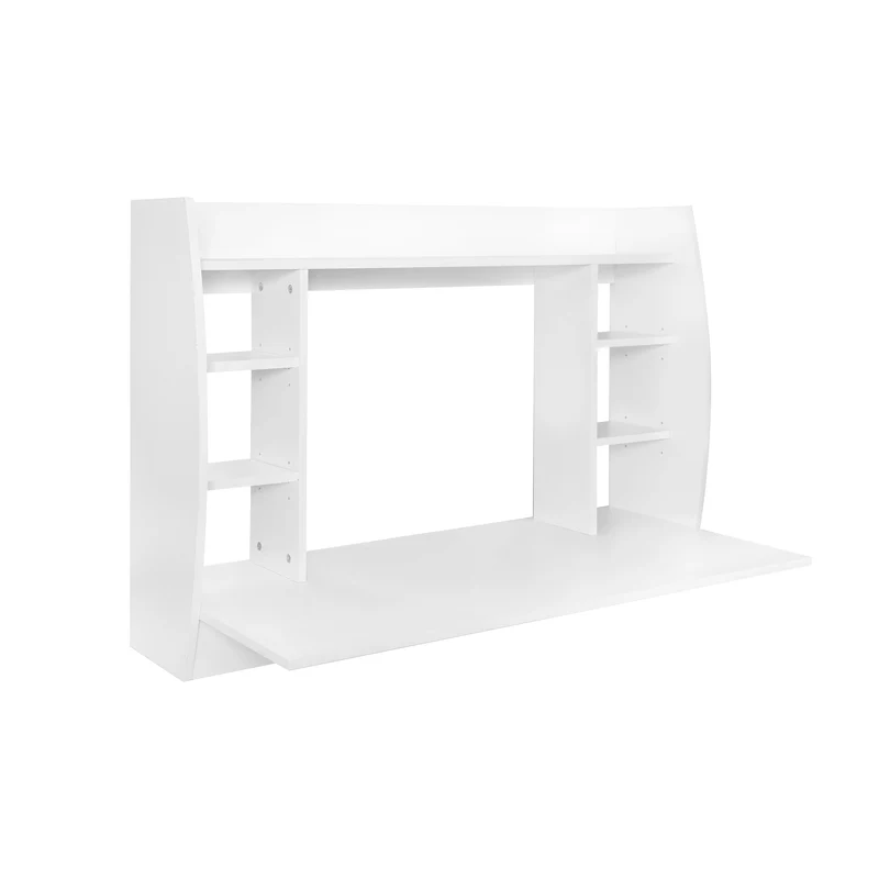 Wandschreibtisch 110x75x48 cm Weiß aus MDF ML-Design