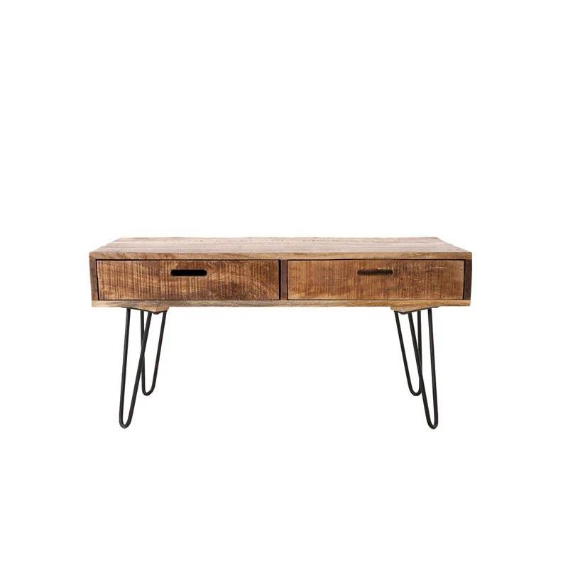Couchtisch 100x50x50 cm natur aus Mangoholz WOMO-Design