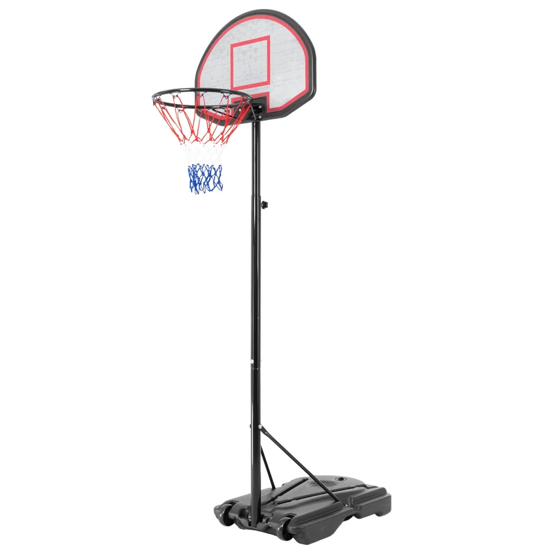 Basketballständer, 262 cm, aus Stahl und HDPE Kunststoff