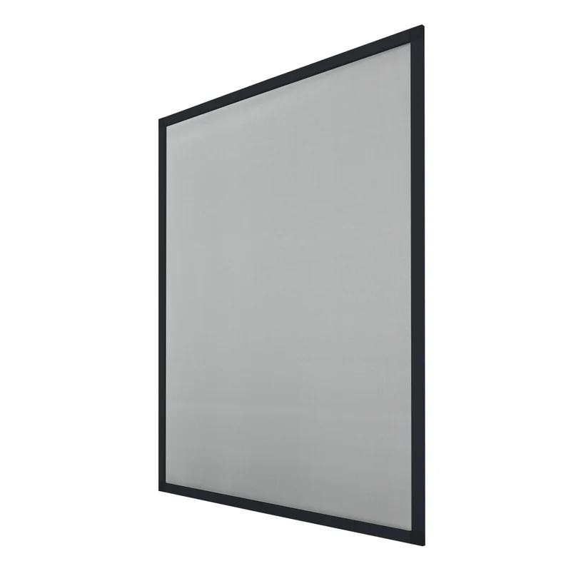 Fliegengitter anthrazit 100x120 cm mit Rahmen aus Aluminium
