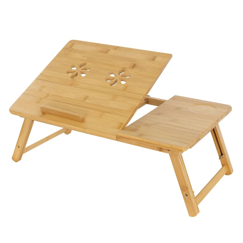 Laptoptisch klappbar Braun aus Holz ML-Design