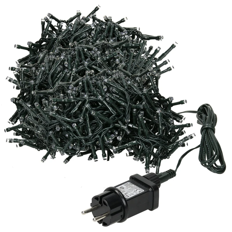 Weihnachtsbaumschmuck LED Cluster Lichterkette 14 m mit 700 LEDs Warmweiß IP44