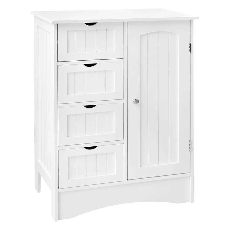Badezimmerschrank Badschrank Weiß 55x81x30 cm ML-Design