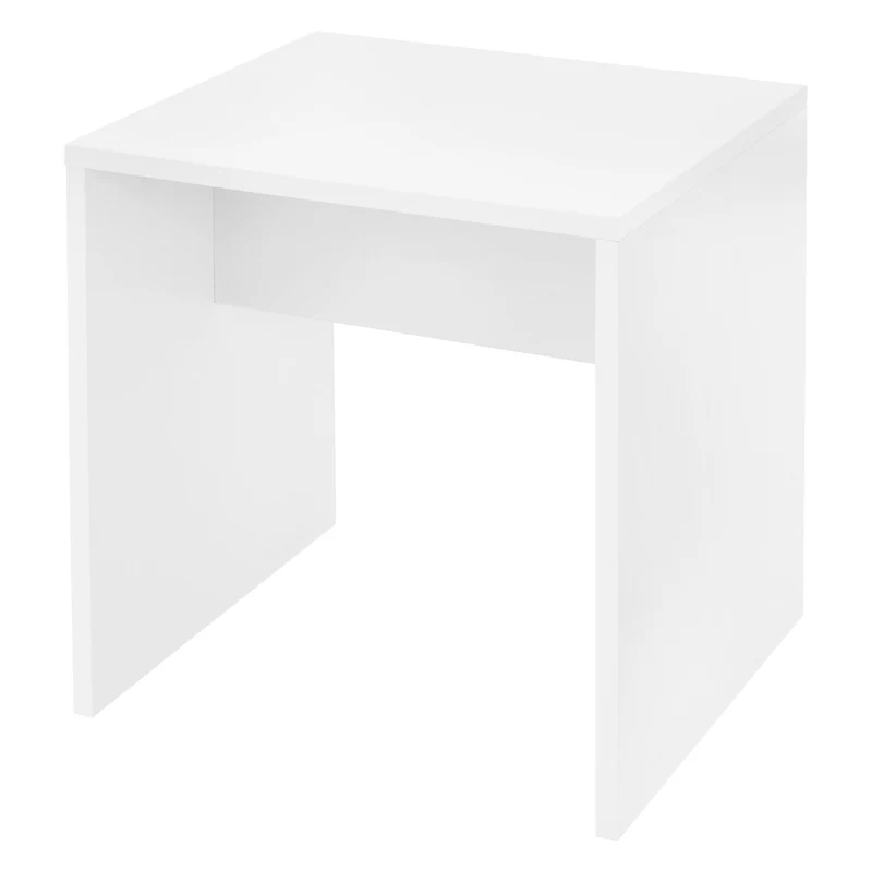 Sitzhocker 40x36x41 cm Weiß ML-Design