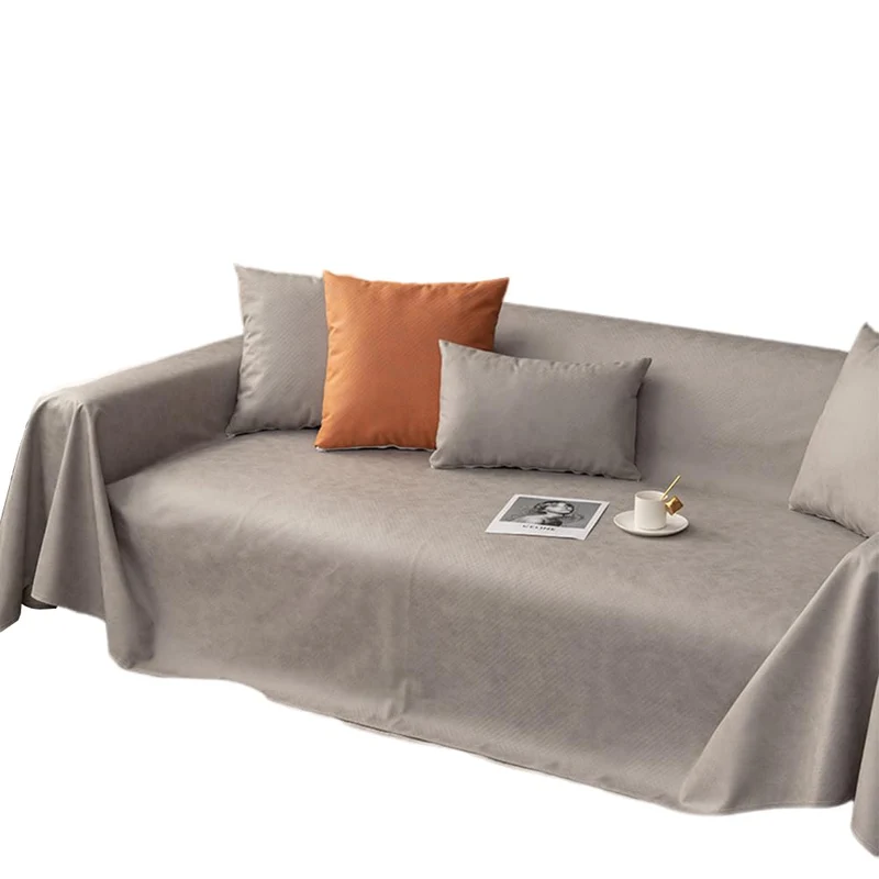 Garvee Sofaüberwurf, wasserabweisend, 90 × 210 cm, für Wohnzimmer und Gästezimmer, Grau