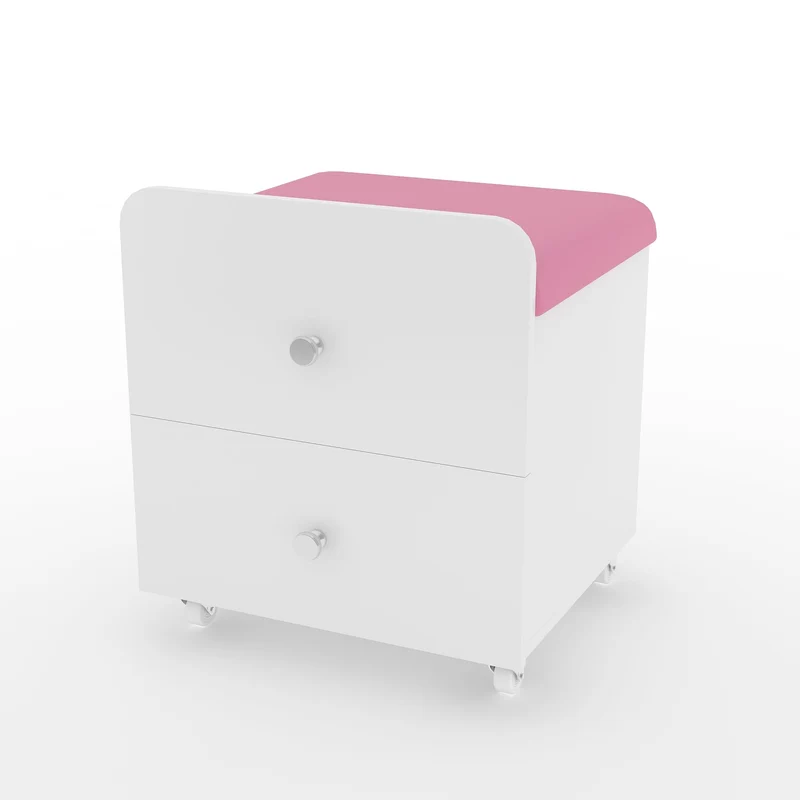 Garvee Vanity Hocker Mit Stauraum Gepolstert Quadratisch Pink Für Schlafzimmer & Make-up Vielseitig