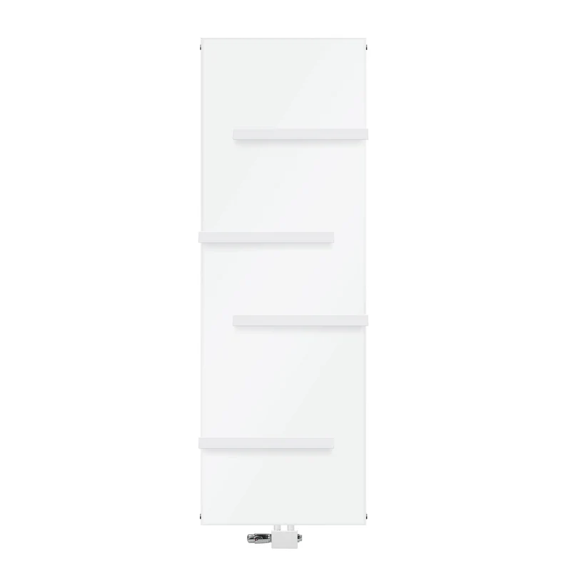 Badheizkörper 1800x604 mm Weiß mit Universale Anschlussgarnitur inkl. 4x Handuchhalter ML-Design