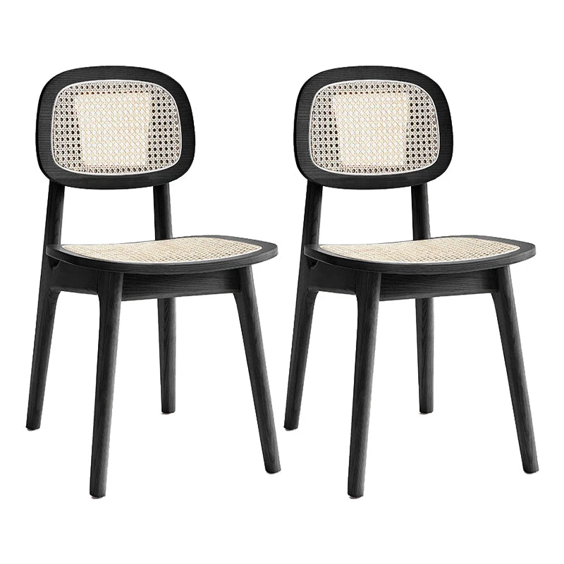 Open Back Side Chair Scandinavian Design Wood Dining Room Chairs