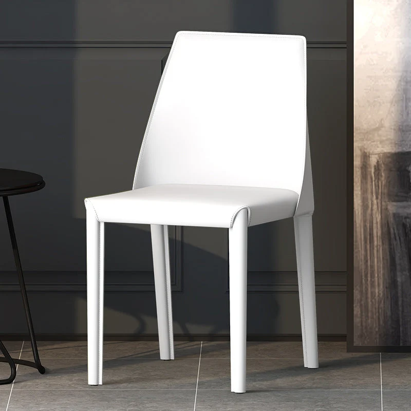 Parsons Side Chair Contemporary Leather Indoor-Outdoor Armless Chair